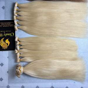 Pelo de trama de la más alta calidad 613 pelucas de cabello humano Rubio crudo vietnamita cinta-en pelo de larga duración del proveedor Cloudyhair - Product Image 1