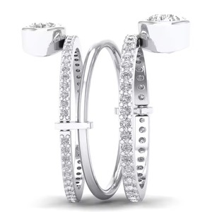 Elegantes Anillos de Compromiso de diamantes cultivados en laboratorio con certificación IGI de oro blanco de 14 quilates para mujer, regalo de boda de lujo, joyería fina - Product Image 5