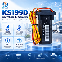 Traceur GPS 4G KS199D pour véhicules et camions, étanche IP67, localisation GPS/BDS en temps réel avec détection d'allumage ACC