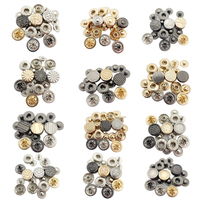 Bouton en métal de conception de mode Logo en relief personnalisé Appuyez sur les boutons pression en métal pour les vêtements
