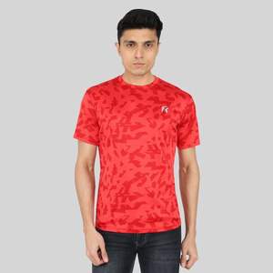 T-shirt à manches courtes en tricot 100% polyester bleu pour homme, 200g, style hip-hop, motif uni, respirant, séchage rapide, vêtements décontractés - Product Image 4