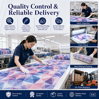 Tissu en mousseline de soie à motifs géométriques 3D personnalisables, à motifs floraux, en polyester doux, idéal pour écharpes, chemises, foulards – Vente chaude – Usine OEM/ODM