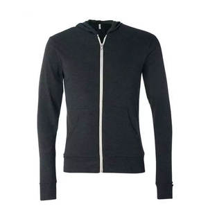 Sweat à capuche tri-mélange Hommes 50% Polyester 46% Coton 4% Rayon Hoodies Bella Canvas Zipper Hoodies - Product Image 1