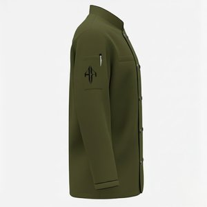 Nouvelle tenue d'hôtel pour hommes de haute qualité 2026, couleur unie, impression numérique, manches longues, coupe ajustée, polyester/coton par RIVIAN ATLANTIC - Product Image 3