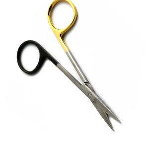 Tijeras quirúrgicas de la mejor calidad, mango recto recubierto de oro y negro, tijera de Cirugía de hoja afilada recta de 5,5 pulgadas - Product Image 3