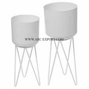 Haute exigence plaqué or forme ronde en laiton fleur plantes planteur meilleure qualité grande Antique intérieur maison balcon jardinières - Product Image 5