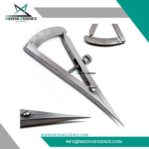 High Grade <b>CE</b> Marked Castroviejo Caliper Manual Dental Instruments Stainless Steel Range 0 to 20mm Private Label - Product Image 5