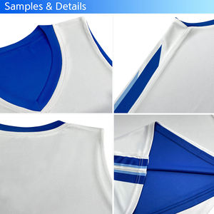 Maillot de basket-ball réversible, tissu doux au toucher, compression, haut de sport, design de veste, couleurs d'équipe, ajustement confortable sur mesure - Product Image 5