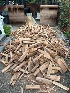 Troncos de leña de roble, leña de fuego seca en horno para fogata, horno de pizza, leña dividida para estufa individual 1200 Cub. En 15-20lb - Product Image 4