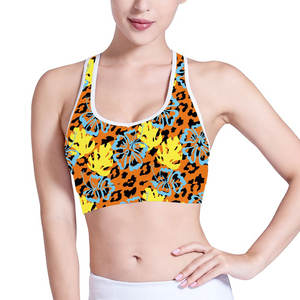 Sangle sans couture dos nu Fitness Yoga soutien-gorge séchage rapide une épaule haut minceur respirant coton Spandex XL soutiens-gorge de sport - Product Image 2