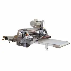 Bakery Pastry Baking Machine Reversible Belt Dough Roller Tabletop Bread Making Machine Dough Sheeter