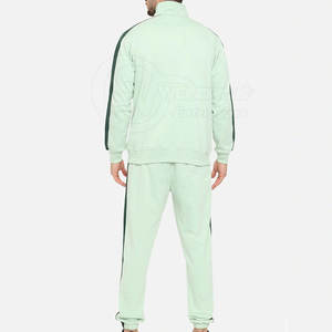 Chándal de lujo con logotipo personalizado, suave, de bajo precio, para hombre, de secado rápido, informal, ajustado, 100% algodón. - Product Image 2