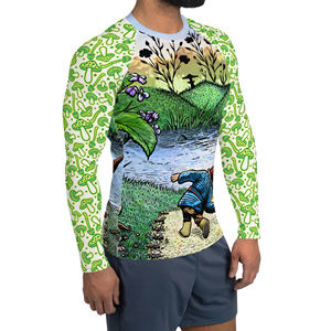 Rashguard para hombre transpirable de la mejor calidad, ropa deportiva sublimada impresa de alta calidad, nuevo diseño Rashguards para hombre - Product Image 5