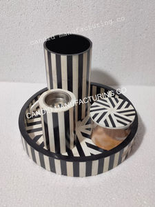 Candid Manufacturing Co's New Design Wood Mother Pearl Incense Burner Serving Tray-Handmade Customizable <b>Islamic</b> Ramadan <b>Gift</b> - Product Image 4