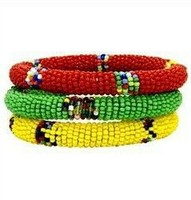 Bracelet design tendance en perles de verre fabriqué en Inde Bracelet en perles à la mode pour femmes et filles