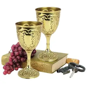 现代风格西博里姆圣杯配paten伟大的参观宗教礼物装饰圣杯酒杯配Paten批发价格
