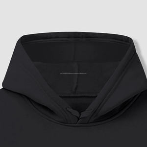 Chándal Informal de Invierno para Hombre con Capucha, Forro Polar, 100% Poliéster, Transpirable, Logotipo Frontal, Cierre con Cordón, Diseño Liso - Product Image 5