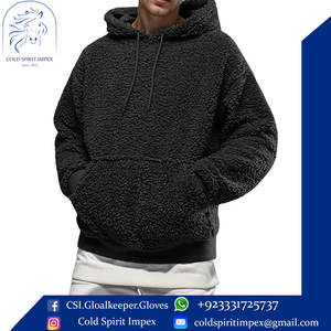 Sweatshirts à capuche en molleton à motif uni pour hommes 100% coton Sweat à capuche zippé pour l'entraînement d'hiver Training Graphic Fleece Hoddie - Product Image 2