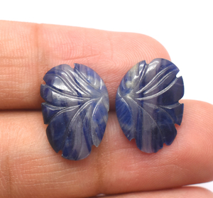 Zafiro natural de grado A de 18X13mm tallado elegante para hacer pendientes hechos a mano Vintage sin calentar zafiro azul piedra preciosa 13,25 Cts - Product Image 1