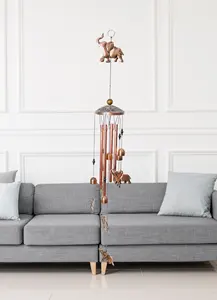 Copper Wind Chimes For Copper Elephants Outdoor Hanging Garden Ornaments Memorial Wind Chimes Handmade