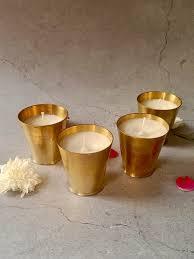 Porte-bougie en aluminium métallique, cire de soja, décoration d'intérieur, porte-bougie doré, cire de soja, meilleure qualité - Product Image 3