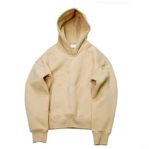 เสื้อมีฮู้ดแฟชั่นฤดูใบไม้ผลิสำหรับผู้ชายผ้าคอตตอนขนาดใหญ่400 GSM น้ำหนักตัวใหญ่พิเศษ - Product Image 1