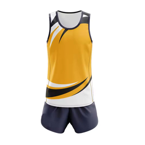 2025 100% Material de poliéster Pista de campo Uniforme Venta directa de fábrica Variedad de tamaños Diseño de logotipo personalizado Tallas grandes Impreso - Product Image 5