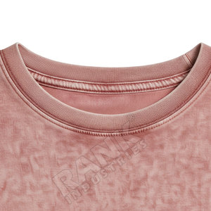Camisetas de Hombre con Lavado Ácido a Precio Razonable, Diseño de Color Sólido, Personaliza tu Propio Logotipo, Camisetas de Hombre Cómodas con Lavado Ácido - Product Image 5