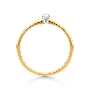 Juego de anillos de compromiso Premium Pear Solitaire Moissanite 10K Gold Bridal Jewelry Nature Inspired Ring Set OEM ODM Fabricante - Product Image 4