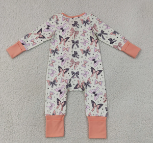 ชุดรอมเปอร์เด็กผู้หญิงลายแมงมุมผีฮาโลวีนแบบมีซิปสองทางพร้อมระบาย - Product Image 6