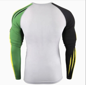 Premium Quality OEM Rash Guard Men Sublimation Printed Spandex Gym Fitness Rash Guard <b>Compression</b> <b>Shirts</b> - Product Image 6