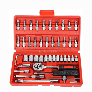 Set Professionale di 46 Utensili Meccanici da 1/4 di Pollice con Valigetta Rigida, Include Chiavi e Set di Bussole per Uso Manuale - Product Image 2