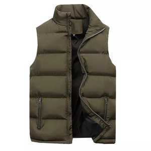 Hombre al aire libre Casual Stand Collar chaleco acolchado chaqueta acolchada abrigo chaleco invierno EE. UU. - Product Image 3
