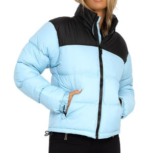 Chaqueta cortavientos de tela popular para mujer, chaqueta acolchada transpirable al por mayor, precio barato, servicio Oem, chaqueta acolchada para mujer - Product Image 1