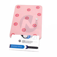 Nomzi International Wholesale Custom Logo Square Eyelash Extension Holder Pallet Trays for Glue Tool Glass Lash Tile Pink Custom
