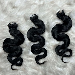 ผมต่อสีธรรมชาติสองชั้นมัดเป็นลอนขนาด8-40นิ้วไม่พันกัน - Product Image 4