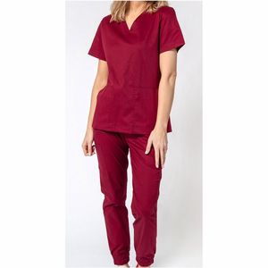 Ensembles d'uniformes de gommage col montant manches courtes ensemble de gommage médical personnalisé pour les femmes - Product Image 5