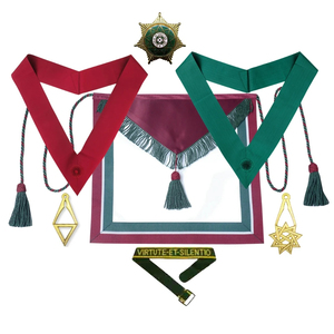 Ensembles de Regalia Maçonniques de l'Ordre Royal d'Écosse en Velours Ethnique avec Logo Personnalisé, Motif Uni, Quatre Saisons, Prise en Charge OEM, Vente en Gros - Product Image 1