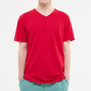 Camiseta Unisex de Corte Holgado con Cuello en V - Color Personalizado Poliéster/Algodón Transpirable Ligero Suave Cómodo Antiarrugas de Secado Rápido - Product Image 1