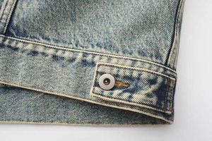 Vestes en jean à col montant de haute qualité personnalisées pour hommes, lavage foncé, design trucked, streetwear décontracté, grande taille, printemps-hiver - Product Image 5