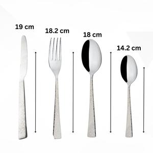 Juego de cubiertos de acero inoxidable de diseño clásico con mango trenzado Cubiertos perfectos para comedor de mesa y uso en cocina de boda - Product Image 6