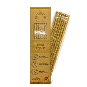 Varillas de incienso Palo Santo. Calidad Premium. Pack Ecológico x 7 unidades. Logotipo personalizado. Artesanal. Orgánico. Natural. Sostenible