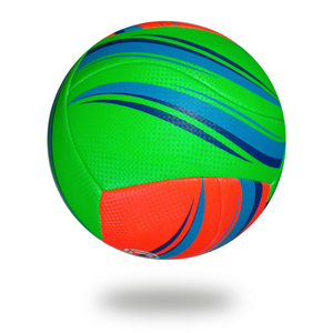 ลูกวอลเล่ย์บอลหนังไมโครไฟเบอร์สำหรับทุกเพศวัสดุ PVC สำหรับฝึกเล่นกีฬาดีไซน์ตามสั่ง - Product Image 2