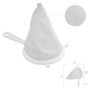 Colino in tessuto flanella con telaio in plastica, diametro 14 cm, con 2 ganci - Product Image 1