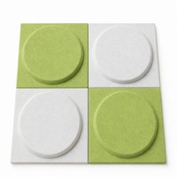 Panneau acoustique en fibre de polyester, forme de lune 3D, panneau acoustique pour animaux de compagnie, panneau mural modulaire absorbant le son