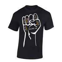 T-shirt en molleton personnalisé ODM/OEM à col rond, respirant, séchage rapide, imperméable, design sport fitness pour homme, unisexe, impression de logo uni