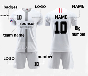 Maillot de football France personnalisé avec logo gratuit dernier design uniforme de football vêtements d'équipe économiques - Product Image 4