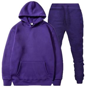 Chándal deportivo de 2 piezas de moda Hip Hop para hombre, chaqueta y pantalones con cremallera de patrón sólido para gimnasio, chándal de primavera para invierno - Product Image 1