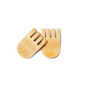 ชุดช้อนสลัดไม้หรูหรา ด้ามจับไม้ สำหรับใช้ในบ้าน ร้านอาหาร ภาชนะบนโต๊ะอาหาร เกรดอาหาร สำหรับโรงแรม ชุดช้อนสลัดสำหรับมื้อค่ำ คุณภาพมาตรฐาน - Product Image 2