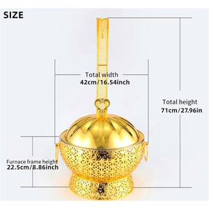 Juego de Recipientes para Buffet de Acero Inoxidable Ecológico, Color Blanco y Dorado de Lujo, con Tapa Abatible para Uso en Cocina, Hoteles y Restaurantes - Product Image 5